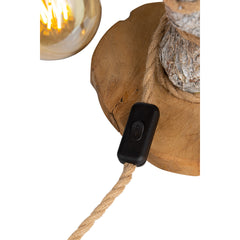 Lampe de table en bois de raisin Lampe de table en bois de raisin