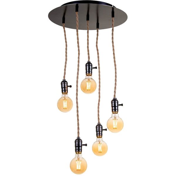 Plafondlamp jute touw | videlamp