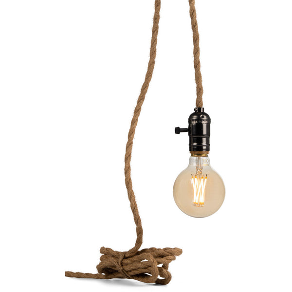 Enkele touwlamp jute