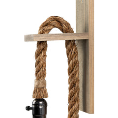 Wandlamp manilla touw
